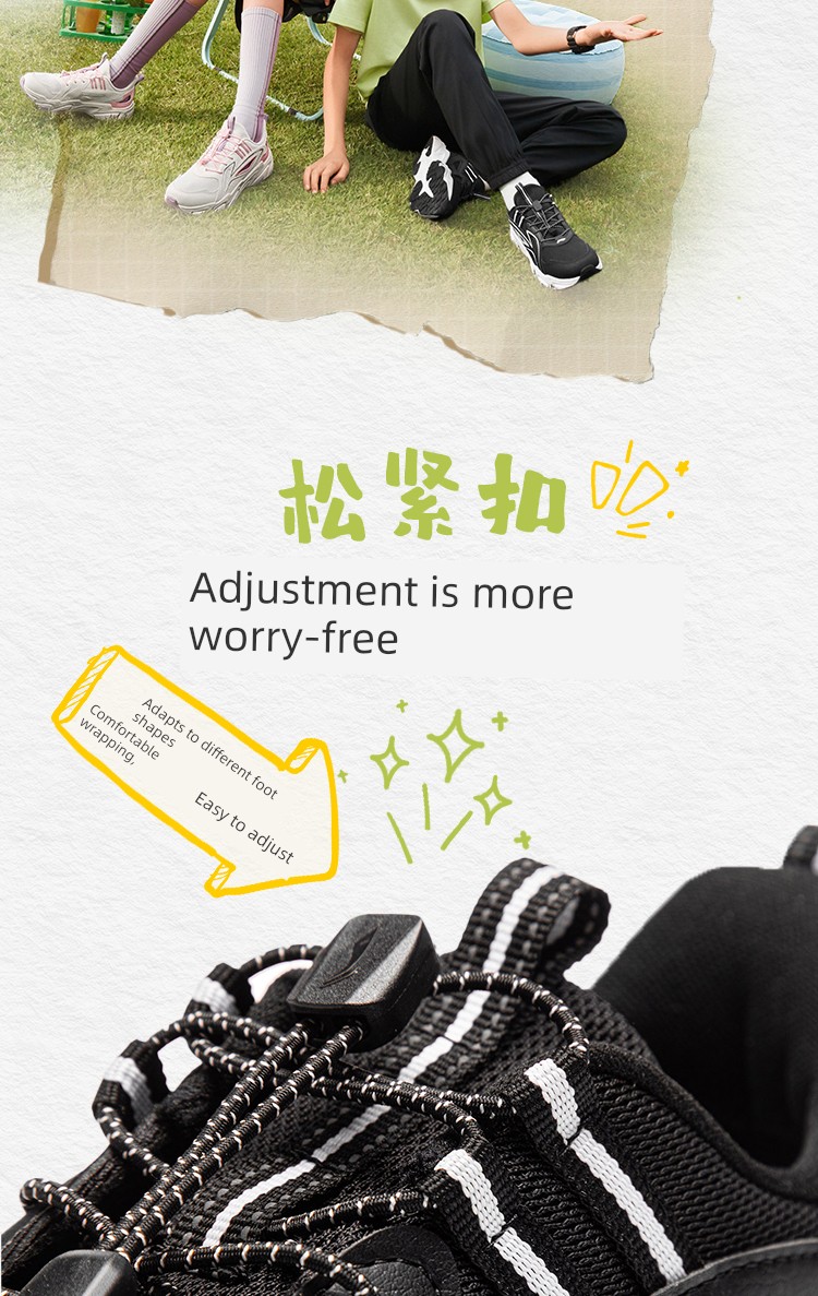 Li Ning Kidsren's Cut Out Breathable Sports Shoes 2026 New Autum Mesh Mesh Shoes for Boys and Girls Teenagers — 5