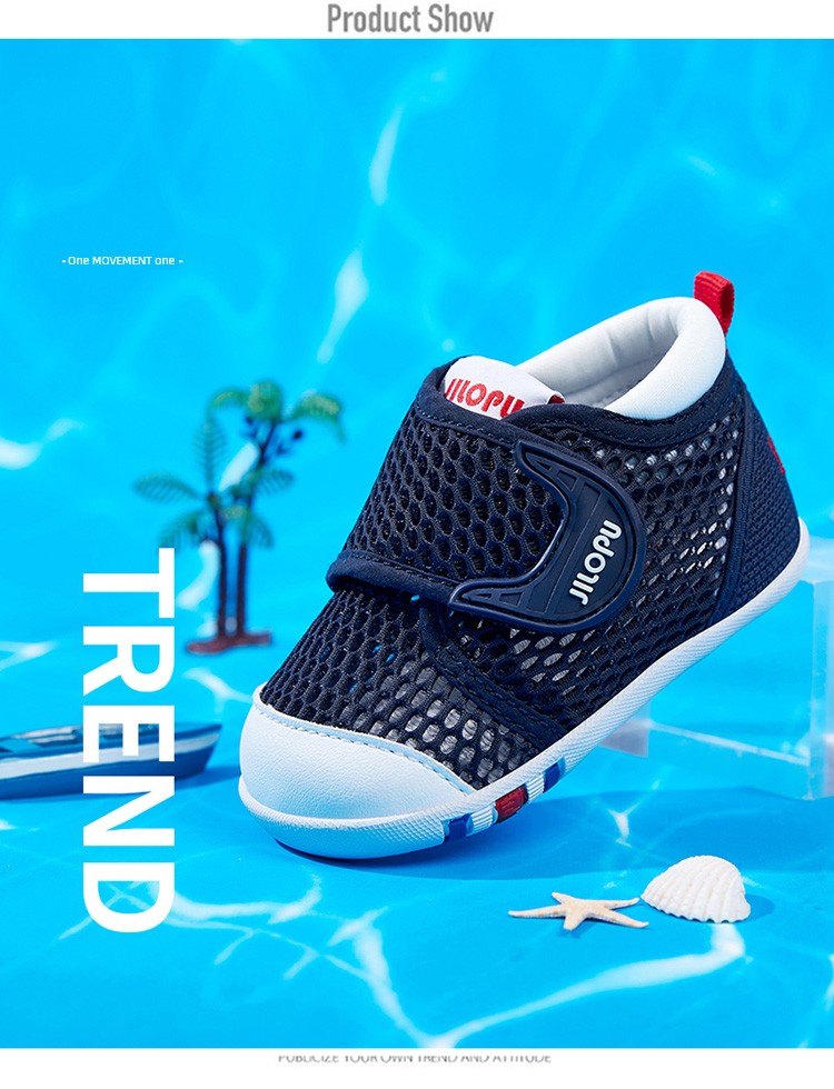 Kilopu 2026 Summer Hollow-Out Soft-Soled Baby Walking Shoes Breathable Mesh Non-Slip Anti-Fall Heel Baby Shoes for Boys and Girls — 15