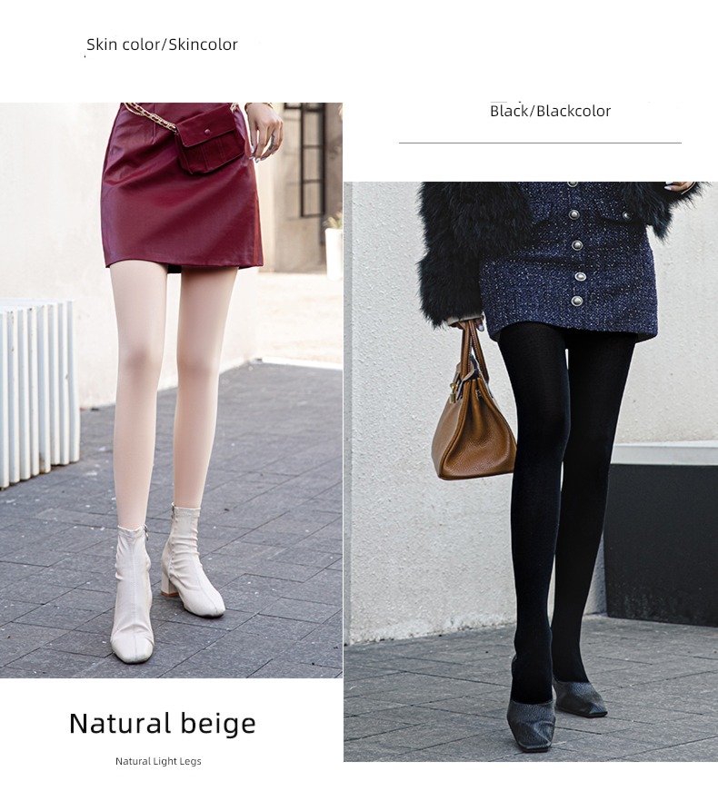 Bare leg artifact winter Naked feeling supernatural Plush silk stockings