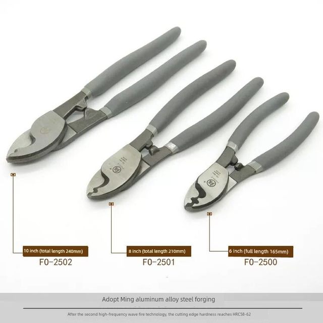 Premium brand Fukuoka multifunctional wire stripper cable cutter 6 inch 8 inch 10 inch wire cutter leather clipper electrician tool