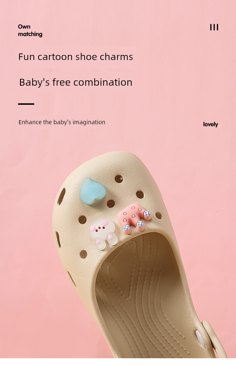 Children's Croc Shoes Girls' Slippers Summer New Style Girls' Non-Slip Soft Sole Lightweight Dance Shoes Mary Jane Sandals — 3