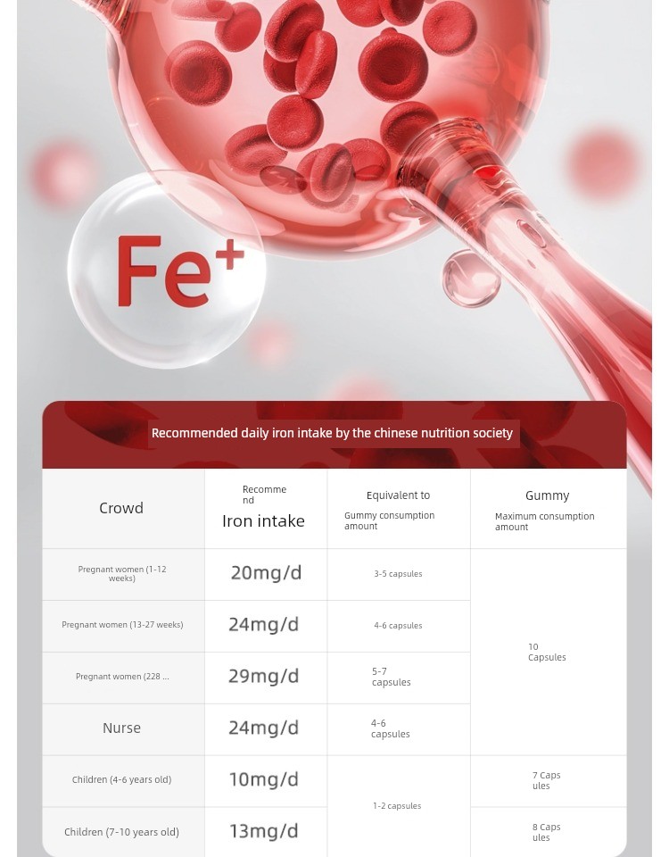 [Tmall U First] October Crystal Iron-Rich Gummies for Pregnant Women, Nutritional Supplement for Blood and Energy during Pregnancy, Iron-Enriched 15g*2 Pack — 4