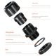 Flame retardant corrugated pipe waterproof joint plastic thread fixing PA66 nylon hose connection PE wave tube lock mother accessories