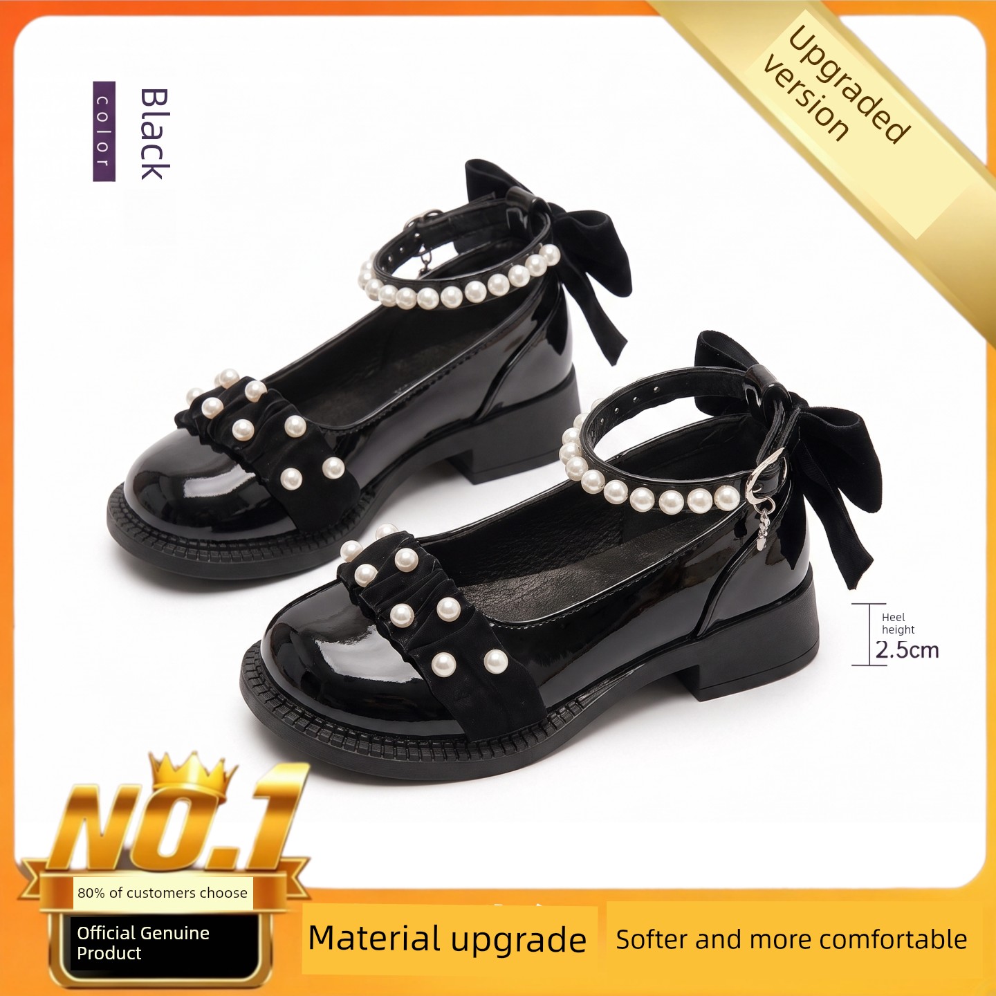 British Nu Princess Shoes for Girls, Small High Heels, Suitable for Dresses, Princess Style, Soft Sole, High Aesthetic Value, Match with Skirts, Chunky — 5