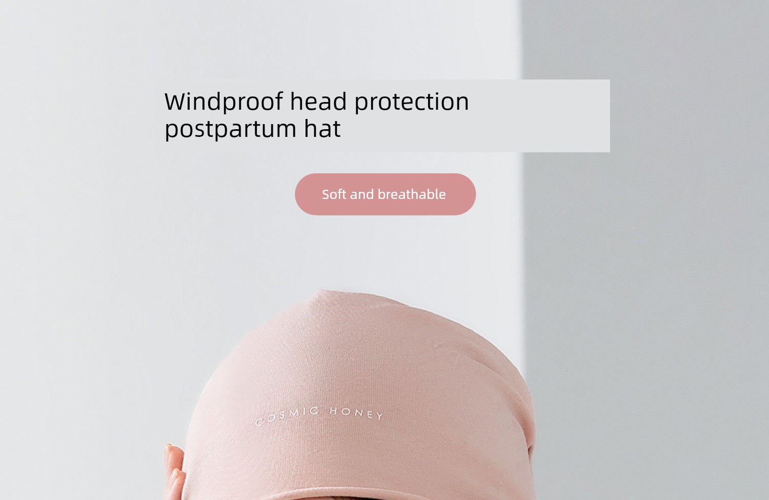 Postpartum Hat for Autumn and Winter, Thin, Windproof, Warm, Suitable for Pregnant and Postpartum Women, Large Head Circumference, Can Be Worn While — 1