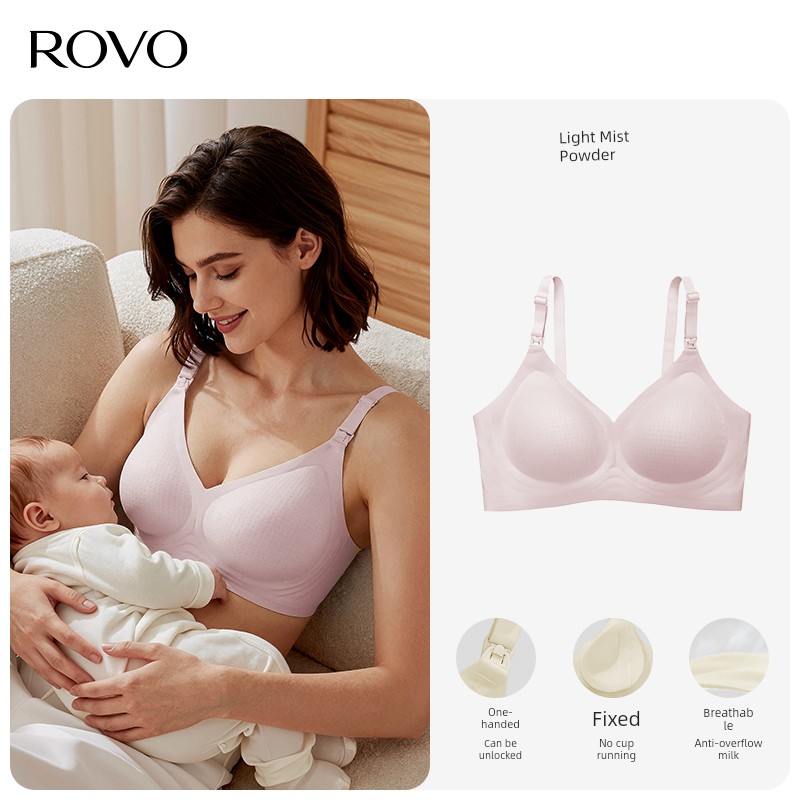 Rovo Breastfeeding Push up Bras Push-up Pregnant Women Intimates Postpartum Feeding Pregnant Women Exclusive for Pregnancy Plus Size Breastfeeding — 8