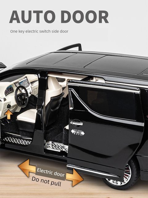 Toyota Alpha 1 18 alloy car simulation car model children's van high-end toy boy gift