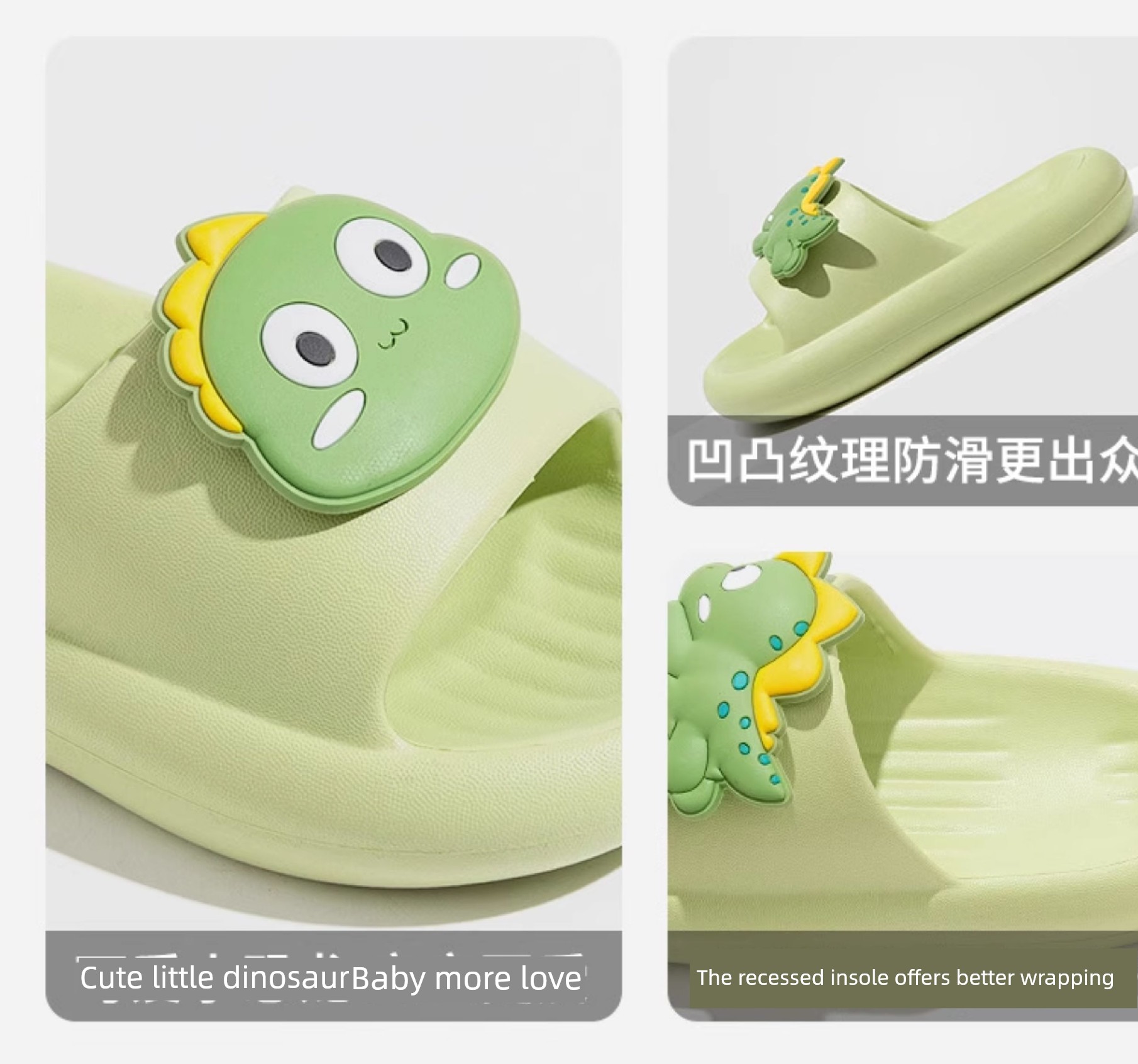 Rushan Dinosaur Children's Slippers for Babies, Indoor Home Use for Boys and Girls, Summer Bath Non-Slip Eva Outdoor Sandals — 7