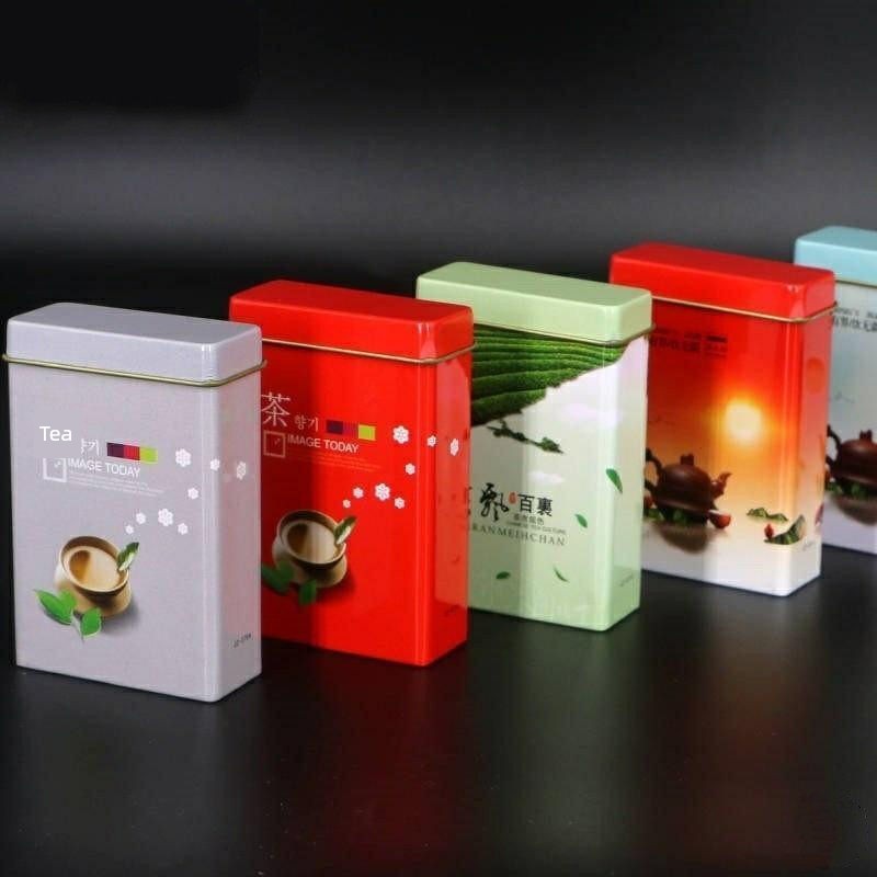 Business Trip Tea Canister, Small Tea Box, Small Flat Portable Mini Tea Canister, Creative, Personalized, Fashionable Storage