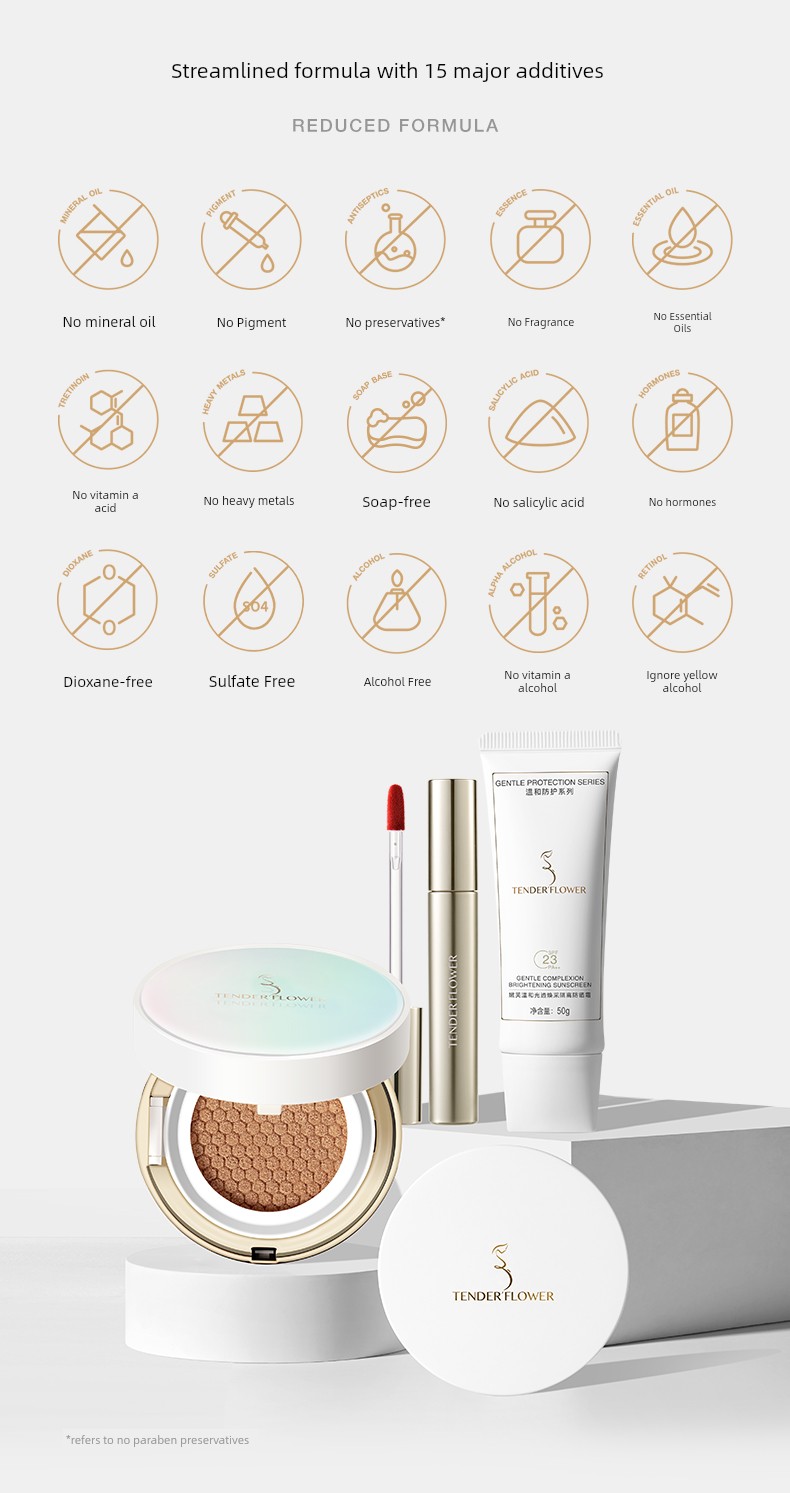 German Nenfu Folic Acid Air Cushion Bb Cream Concealer Isolation Foundation Liquid Special Skincare Product for Women Preparing for Pregnancy Cosmetics — 40