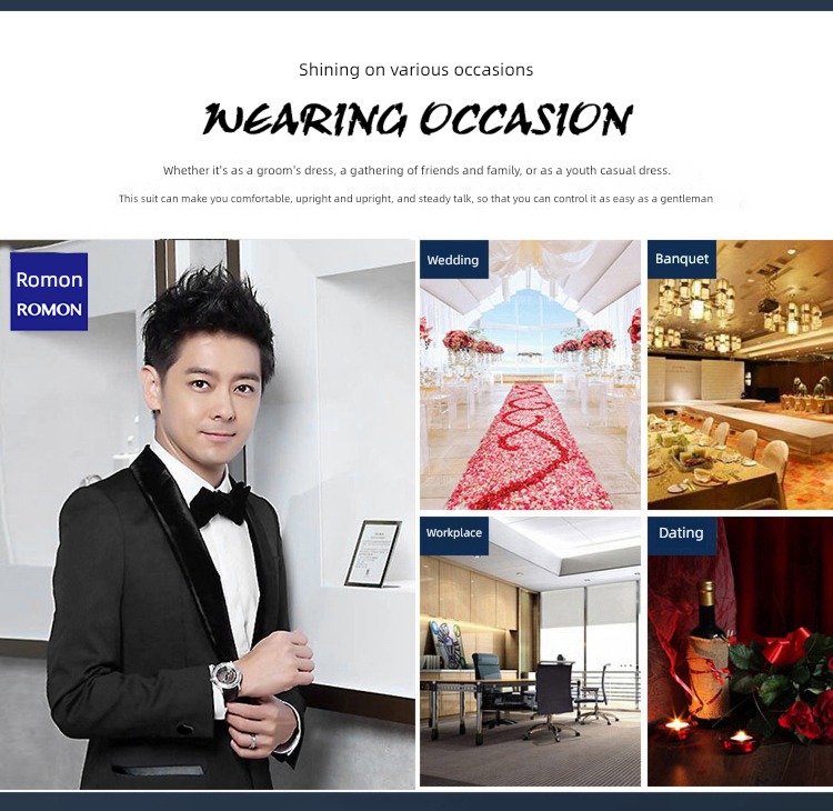 Romon show groom groomsman Pagoda Shiduo Self-cultivation formal wear