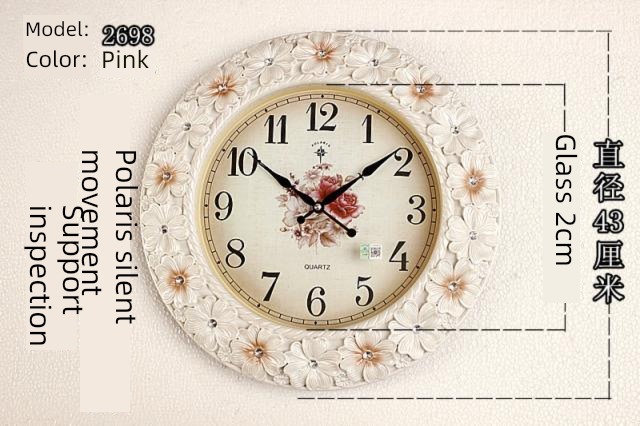 Polaris a living room personality circular flower originality clocks and watches