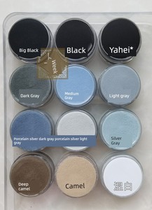 Black, White, and Gray 100-Mesh Cloisonné Enamel Glaze Material, Pre-Washed, 30g Single Box, Can Be Used for Firing Col