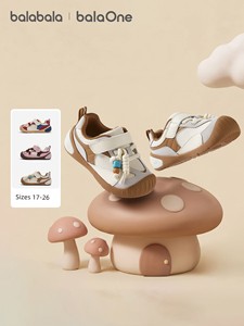 Balabala Children's Shoes Toddler Shoes for Boys and Girls 2026 Autumn Comfortable Breathable Baby Shoes for Daily Use