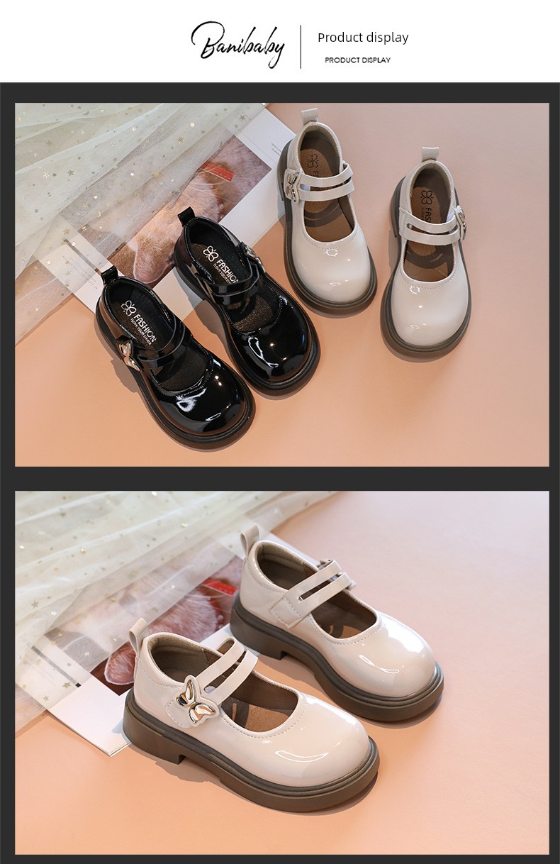 Black Leather Shoes for Girls, College Style Mary Jane Shoes, Versatile and Comfortable, British Style, Super Soft, 2026 New Model for Women — 10