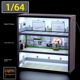 1 64 parking lot model display cabinet car model storage cabinet parking scene small proportion alloy toy car storage box