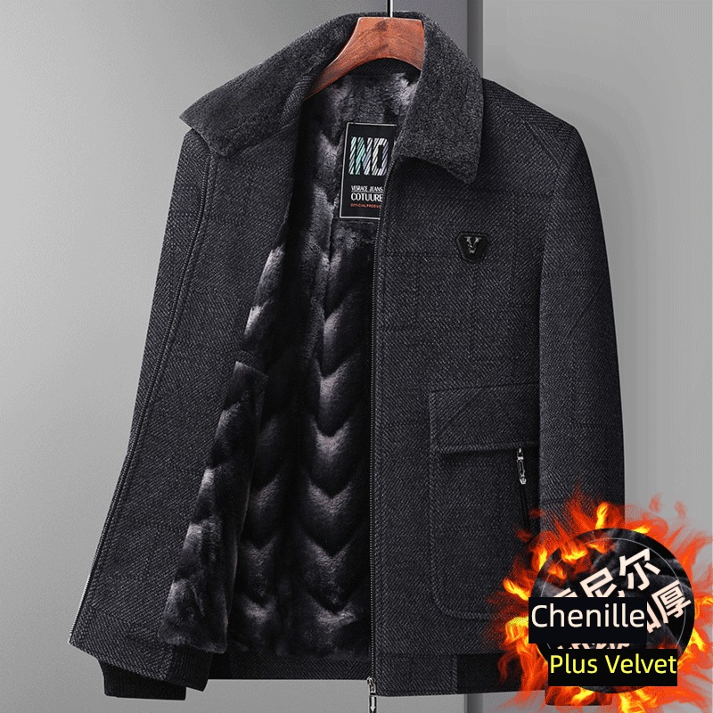 chenille  winter clothes Plush thickening Wool Jacket loose coat