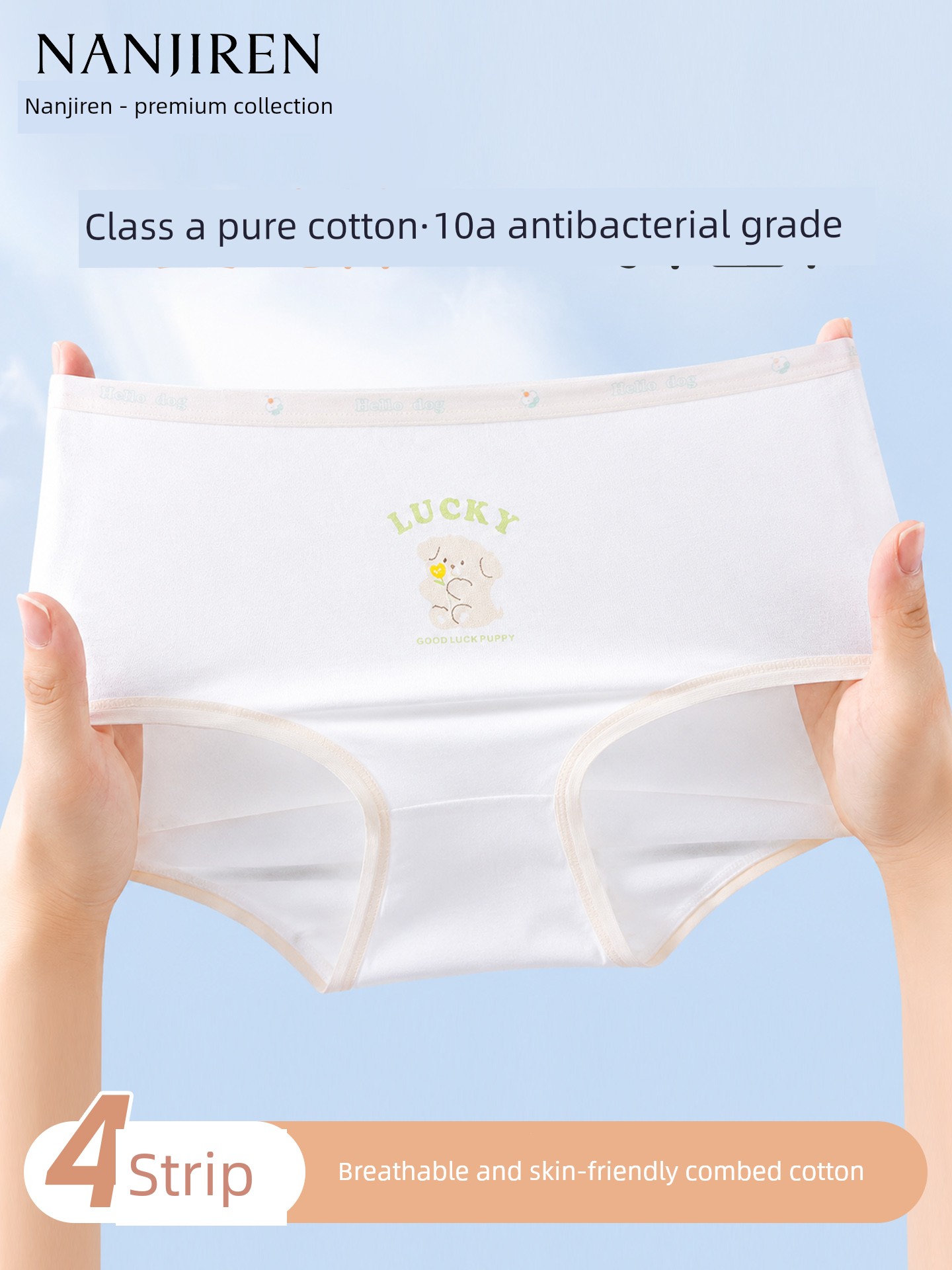 Children's Underwear for Girls, Pure Cotton Crotch, Suitable for 12-Year-Old Teenage Girls, Triangle Shorts That Don'T Pinch the Bottom, All-Cotton Crotch