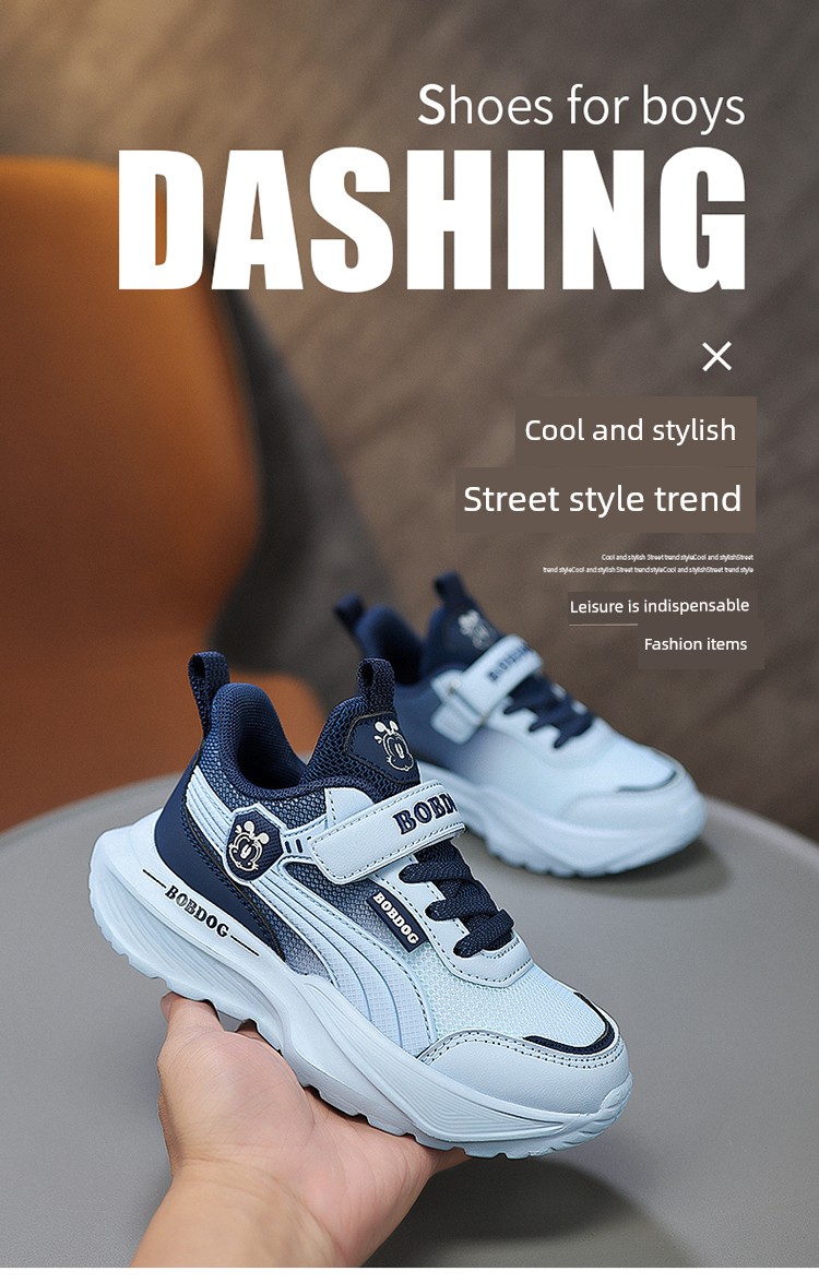 Babudou Kidsren's Shoes Boys' Sports Shoes 2026 Summer New Style Mesh Breathable Kidsren's Shoes Boys' Mesh Shoes Summer Style — 19