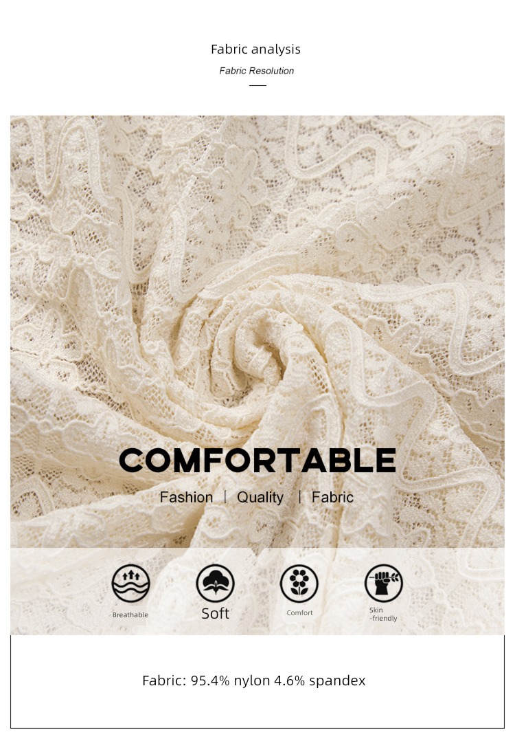 Cypress house fashion grace Half high collar Straight cylinder Lace