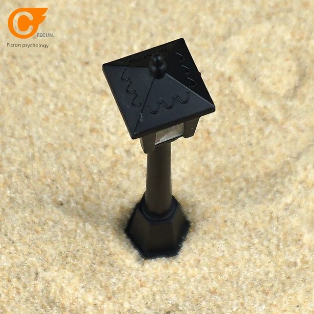 心理游戏减压沙盘沙具套装沙游箱庭咨询室摆件生活类照明方形路灯