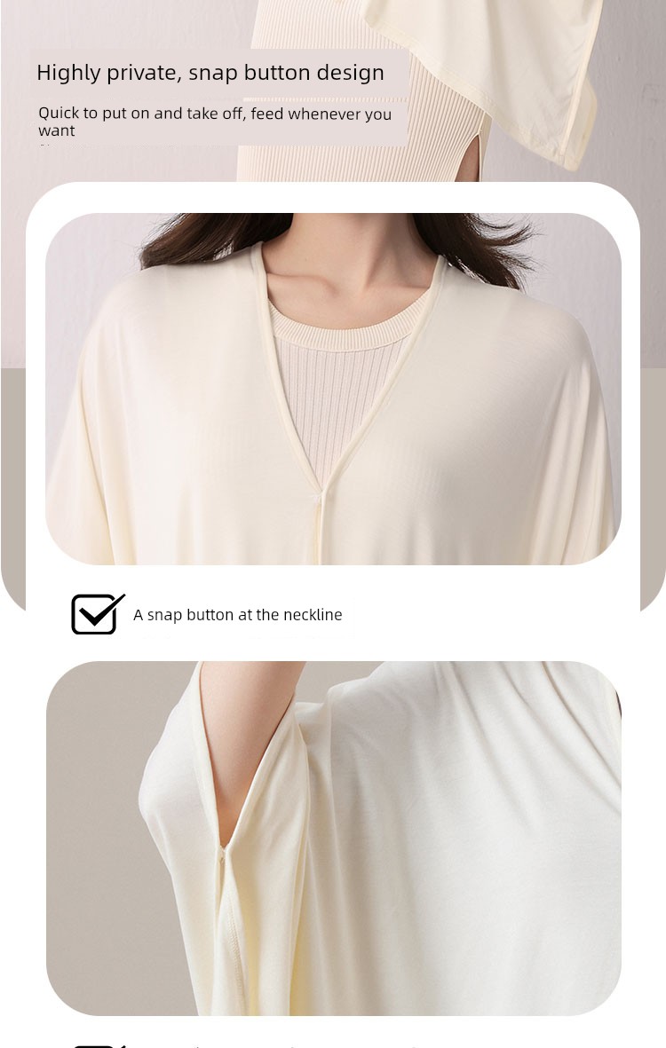 Jq Jingqi Youkesi Nursing Cover Postpartum Shawl Sun Protection Clothing for Outdoor Use Autumn Nursing Cover-Up Cloak — 5
