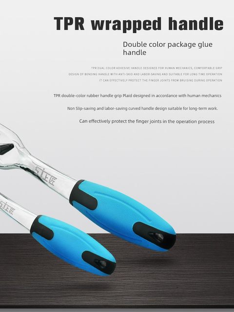 Shangjiang Tool Ratchet Wrench Large, Medium, Small Flying 72-tooth straight bent handle Quick ratchet handle Auto repair sleeve wrench