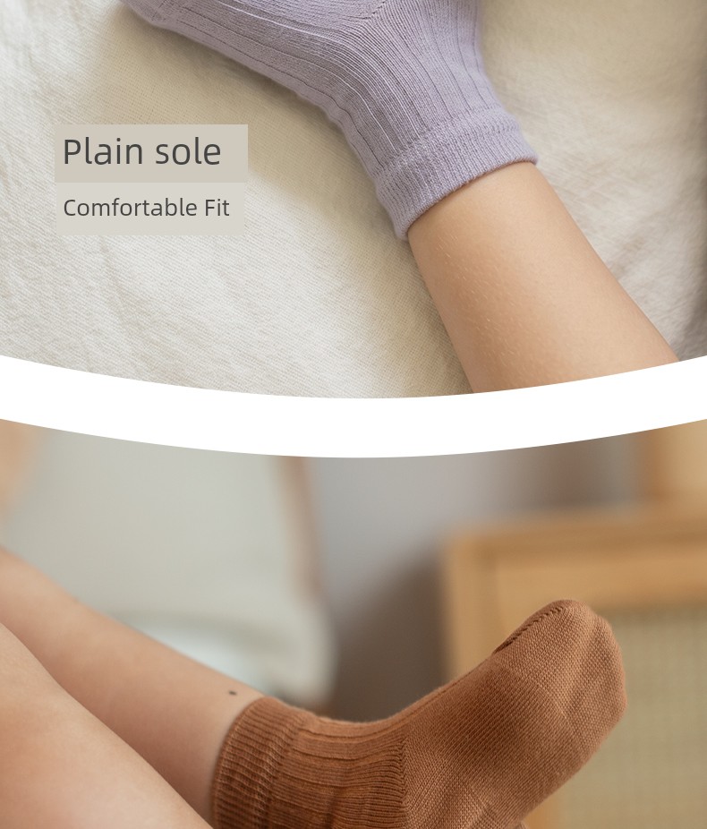 Koala Nose Nose [Elastic Soft Sunken Stripe Socks · Easiest for Match Tight] Men and Women Baby Breathable Multi-Color Baby Socks — 6