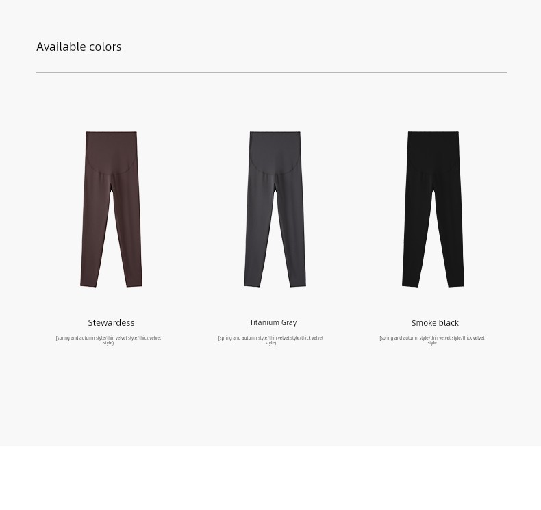 Unisunny Outwear Sports Autumn and Winter Pregnant Women's Pants — 24