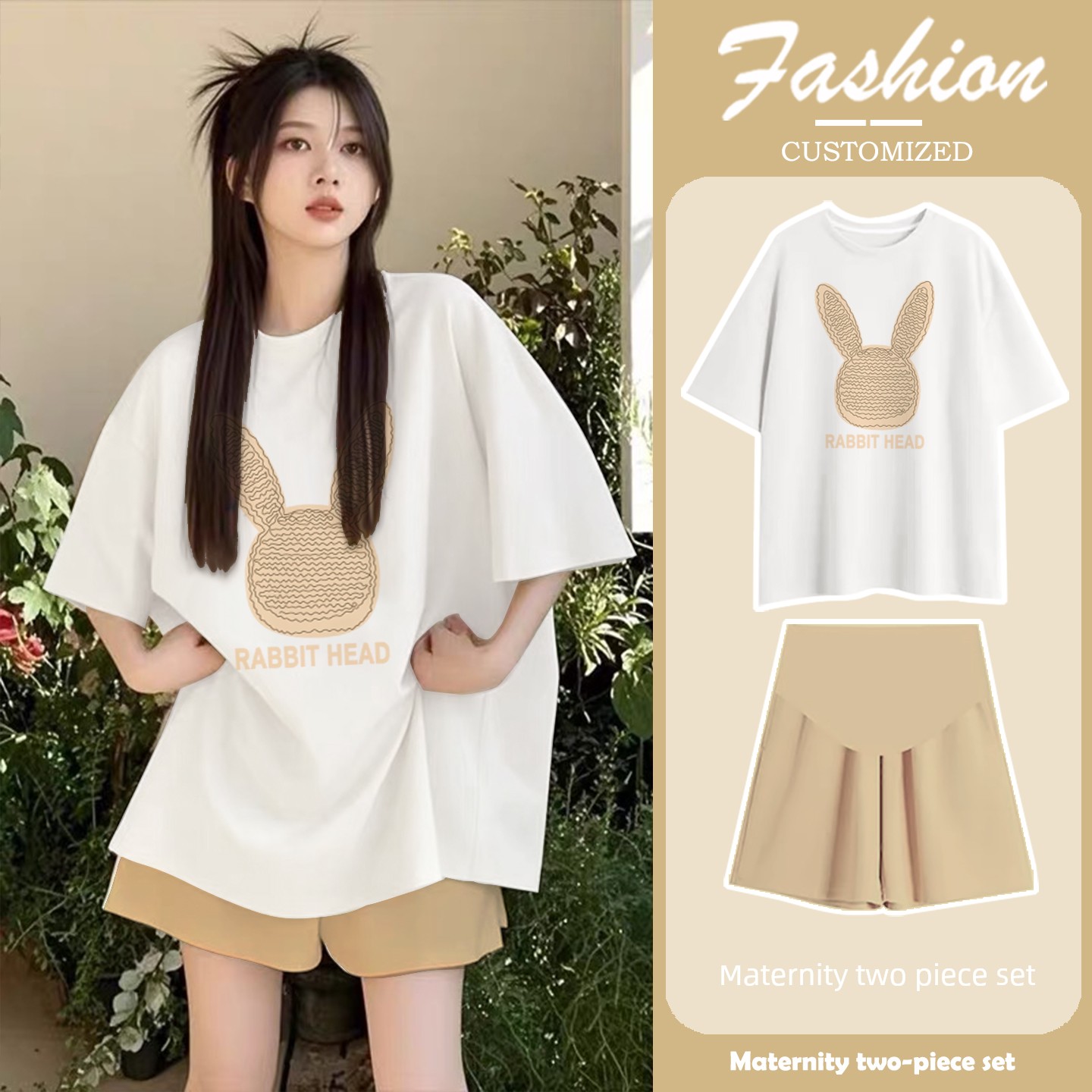 Maternity Set for Summer 2026: New Trendy Tops for Stylish Moms, Maternity Wear That Doesn'T Show Pregnancy, with a High-End Feel, and Maternity Pants — 24