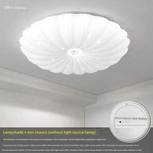 Led Rotary Mouth Separate Acrylic Replacement Ceiling Lampshade