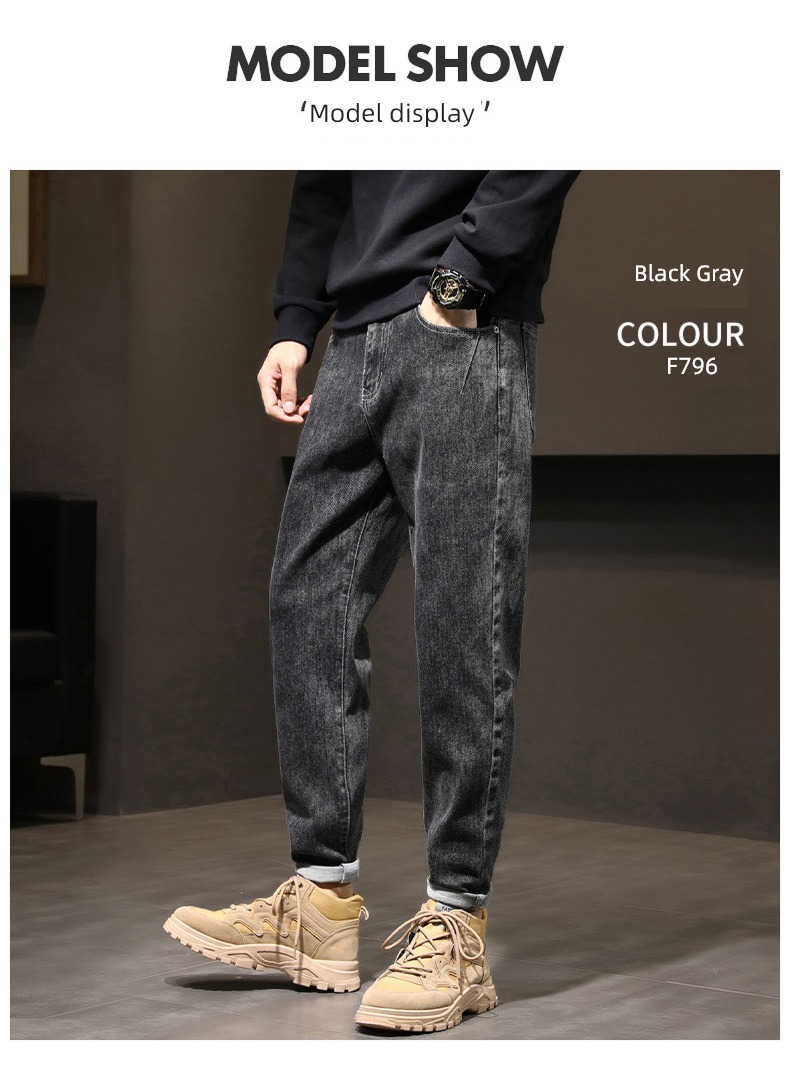 Romon Spring and Autumn Thick style winter man Jeans