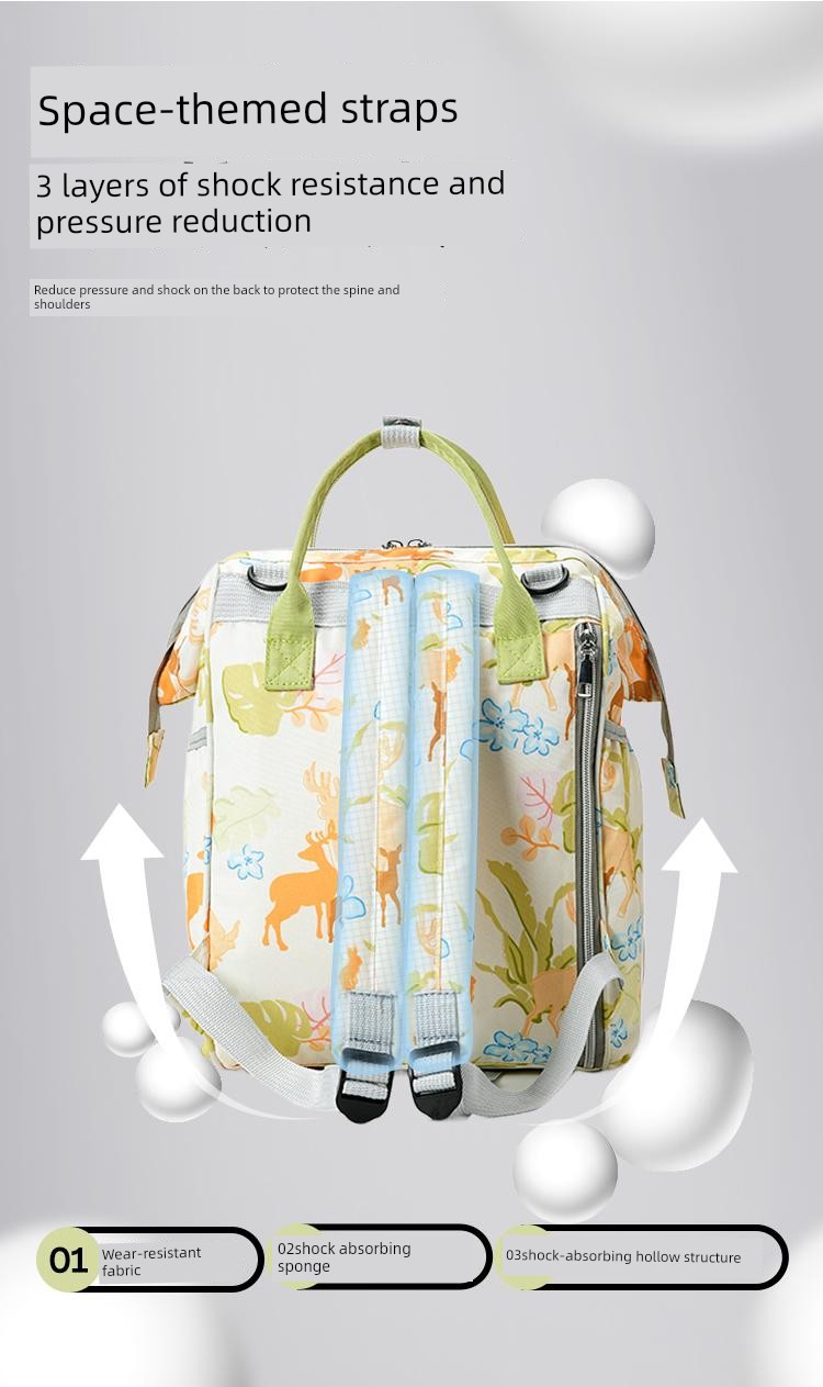 Jq Jingqi Mommy Bag: Lightweight, Stylish, Large-Capacity, Multifunctional New Model Backpack for Mother and Baby Outings — 12