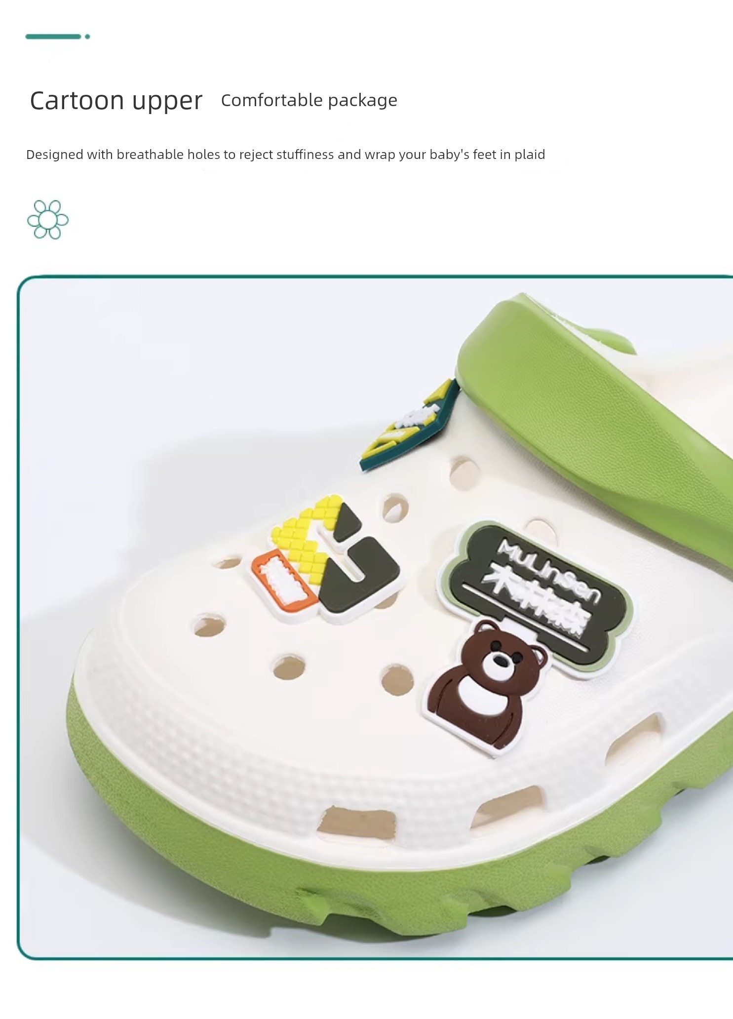 Mulinsen Children's Clogs for Boys, 2026 New Summer Model, Boys' Slippers, Non-Slip, Silent, for Older Children, with a Soft Stepping Feel — 6