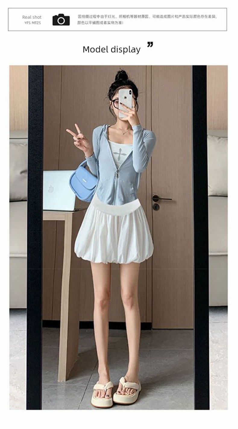 Jq Jingqi Maternity Shorts for Summer 2026 New Thin Style White Floral Skirt Pants for Pregnant Women — 12