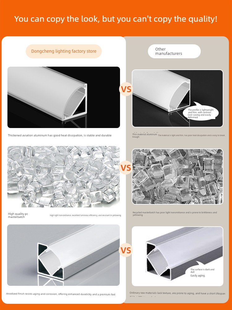 Gypsum Line Light Strip, Ceiling-Free Surface-Mounted Triangular Linear Light, 45-Degree Angled Light-Emitting Light Trough, Aluminum Groove, Slot-In