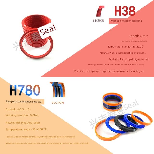 Imported Hellet KDAS combined oil seal hydraulic cylinder Ste HALLITE piston rod dustproof O-type sealing ring