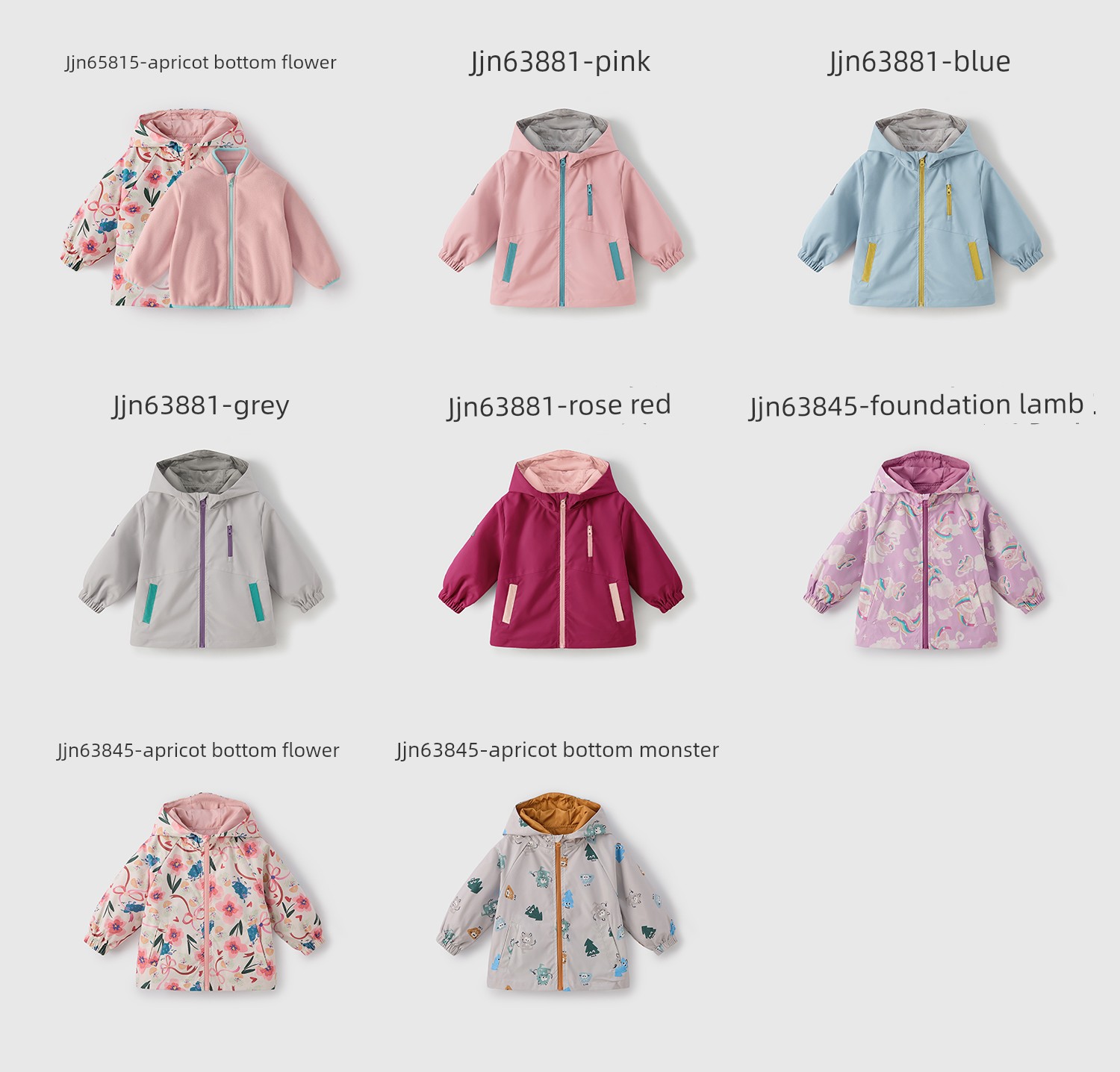 [All Girls' Wardrobes Live Broadcast Room] Jellybaby Kidsren's Soft Shell Jacket Girls' Three-In-One Jacket — 27
