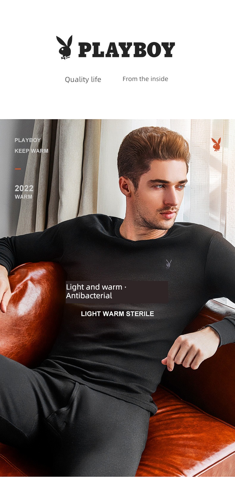 dandy man keep warm Underwear set male Cotton teenagers Autumn clothes and pants pure cotton Thread clothes and trousers winter
