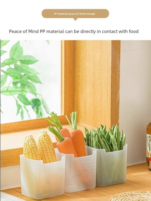 Refrigerator side door storage box assembly and organization tool inside fresh-keeping kitchen storage rack side storage door upper box