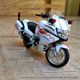 Simulated motorcycle police car model steering shock absorber alloy motorcycle CF650G ornament children's toy armed police car
