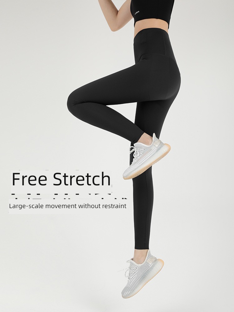 Plush thickening High waist Buttock lifting The abdomen Tight fitting Yoga Pants