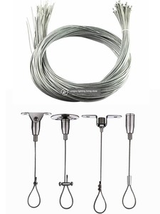 Chandelier Coated Steel Wire Rope 1.5mm Lighting Fixture Tension Head Accessories Load-Bearing Wire Lock Device Billboar