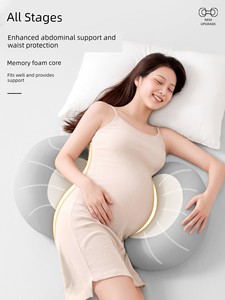 Nila Side Sleeping Pillow for Pregnant Women, Pregnancy Side Sleeping Pillow, Waist Support Side Sleeping Pillow, Belly