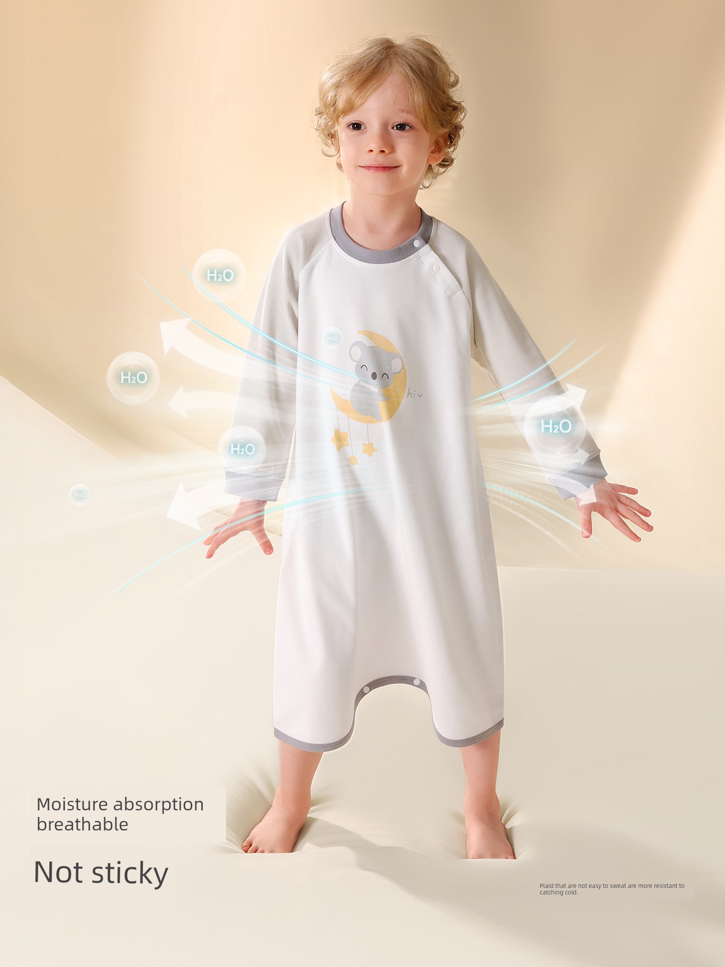 Spring and Autumn Baby Anti-Kick Quilt Homewear Air Conditioning Room Clothing Nightgown — 3