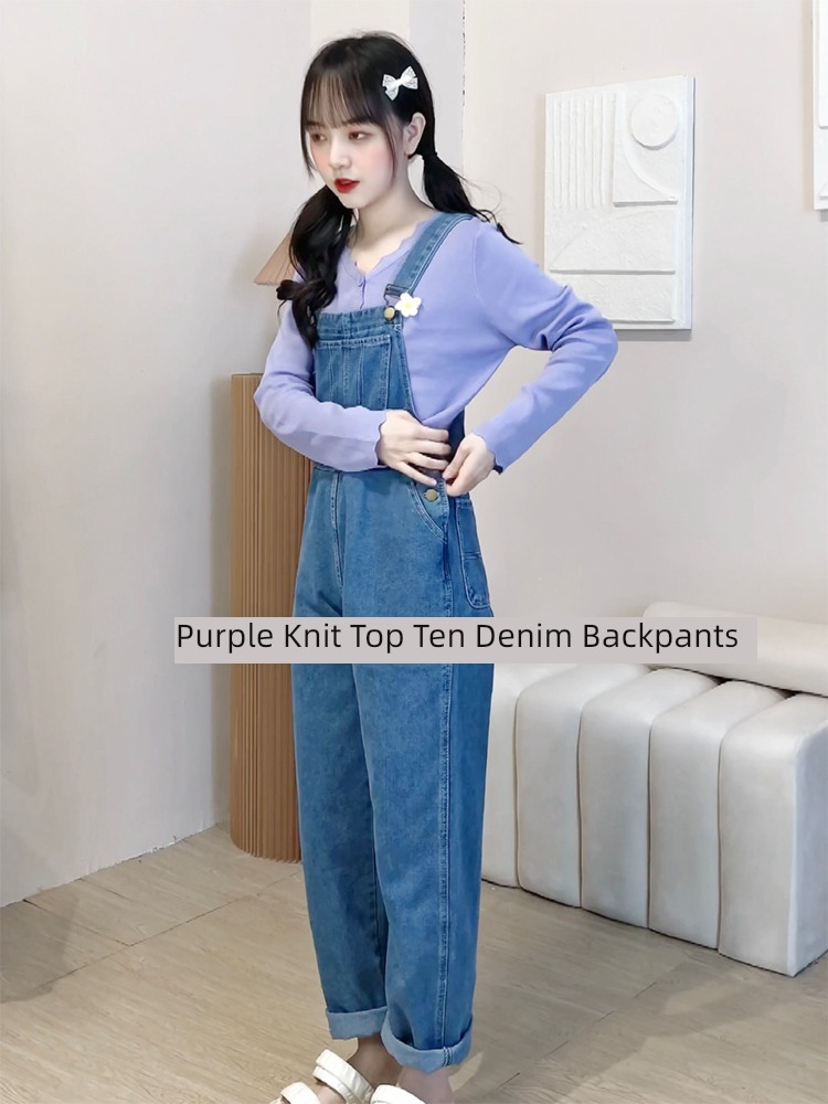Pachachi High waist Fashion cowboy rompers Conjoined