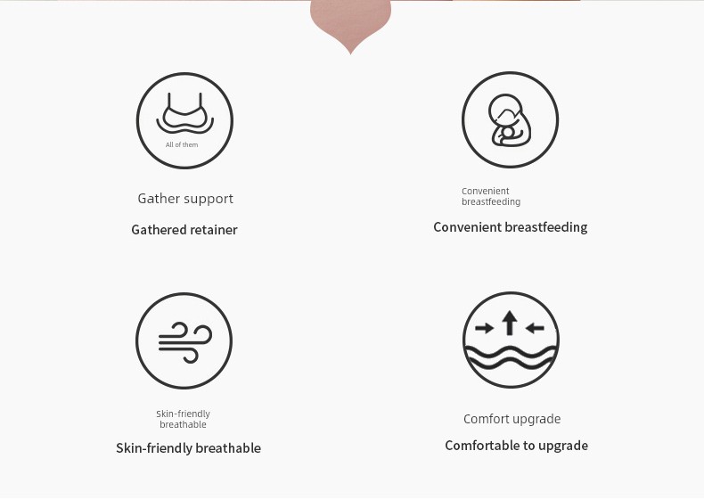 Plus Size Maternity Bra Nursing Intimates Push up and Anti-Sagging Big Breast Full Cup Postpartum Feeding Pregnancy Dedicated Bra — 2