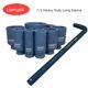 1/2 inch heavy-duty thickened and lengthened small wind cannon sleeve head pneumatic electric wrench wind-movement suit Dafei 8-46mm