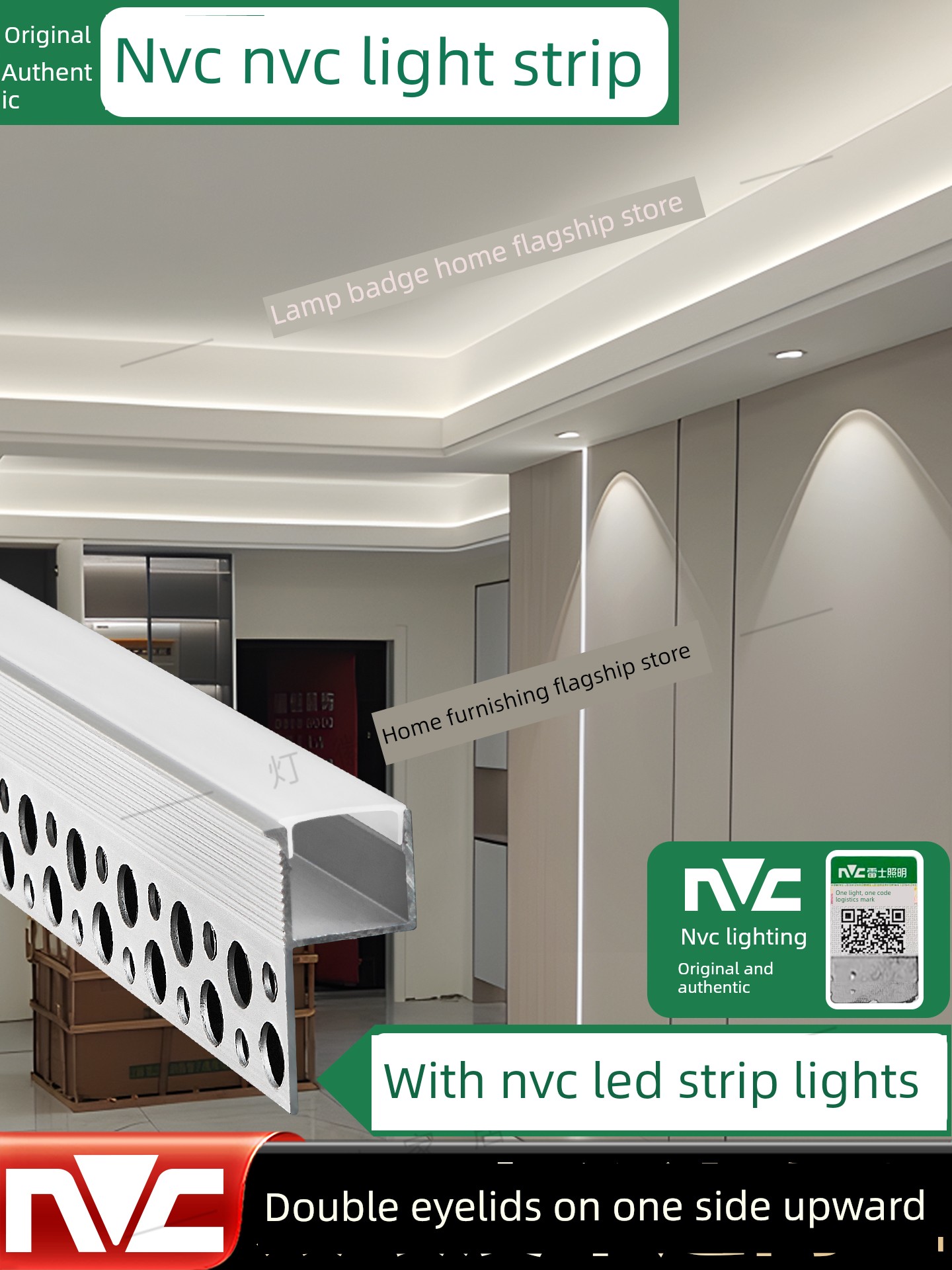 Double Eyelid Lighting Ceiling 38-Degree Linear Lamp