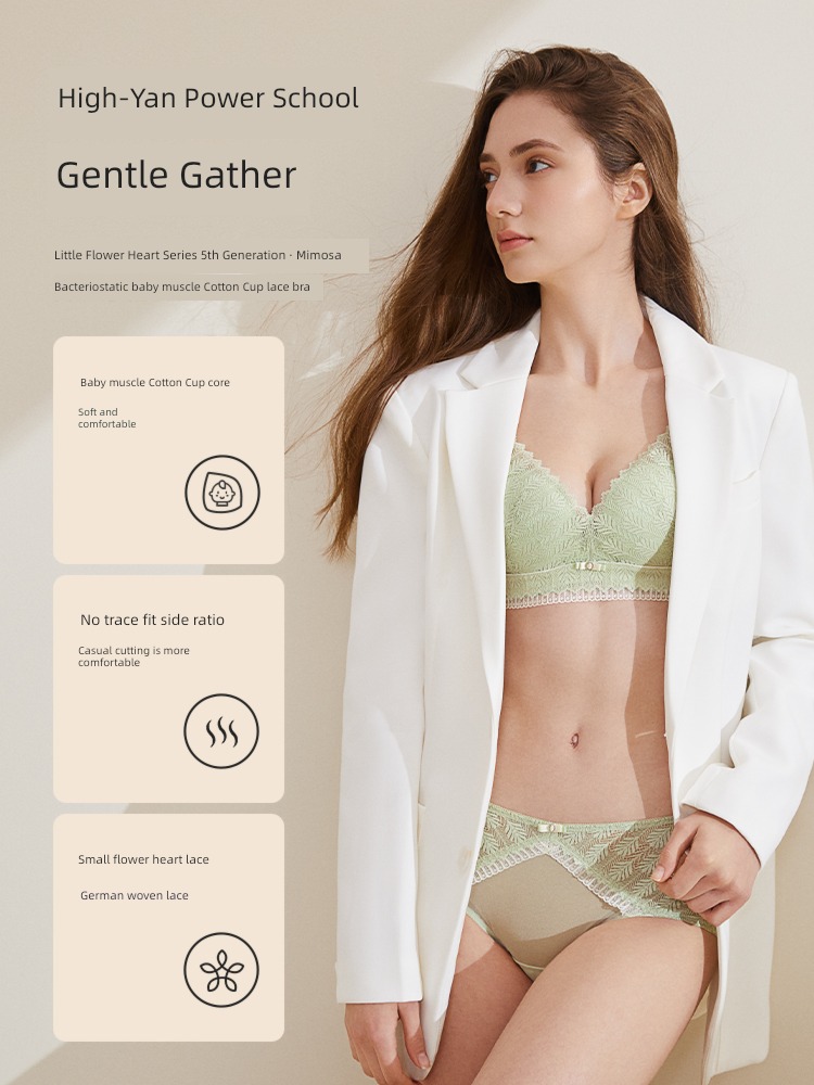 Urban beauty Antibacterial Small chest Gather together Girlish Underwear